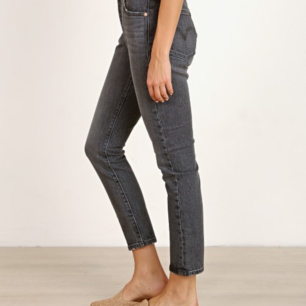 Washed Black Levi's 501 Skinny Jeans